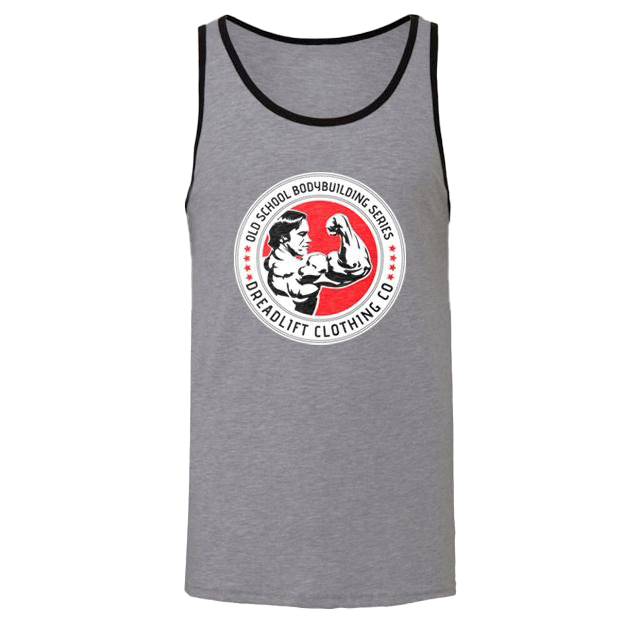 Dreadlift Oldschool Bodybuilding Tank - Grey/Black