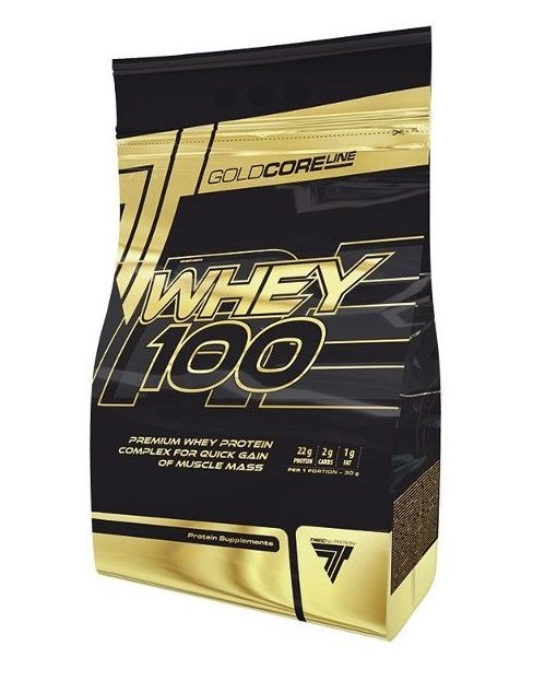 Trec Nutrition Gold Core Whey 100, Strawberry - 900g - Sports Supplements at MySupplementShop by Trec Nutrition