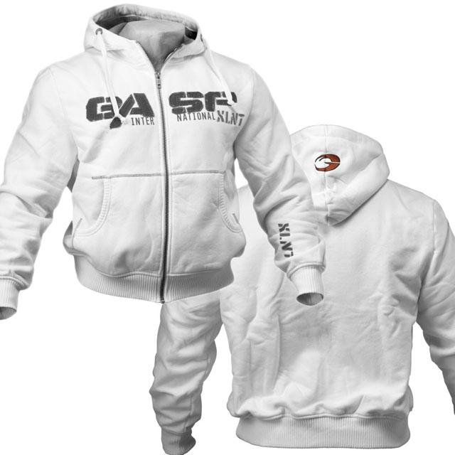 GASP 1,2lbs Hooded Jacket - White - XXXL - Hoodie at MySupplementShop by Gasp