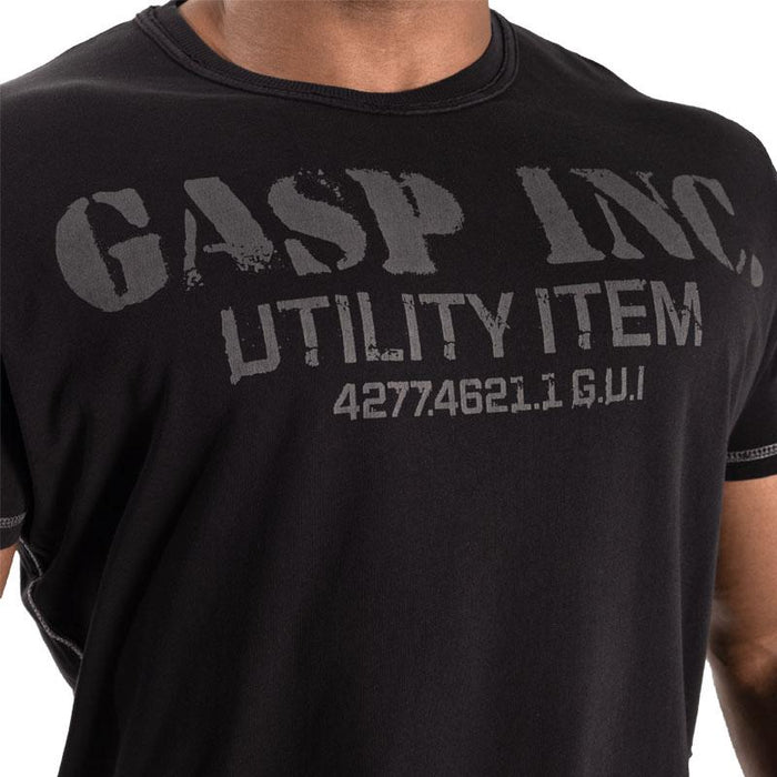 GASP Basic Utility Tee - Black - T-Shirt at MySupplementShop by Gasp