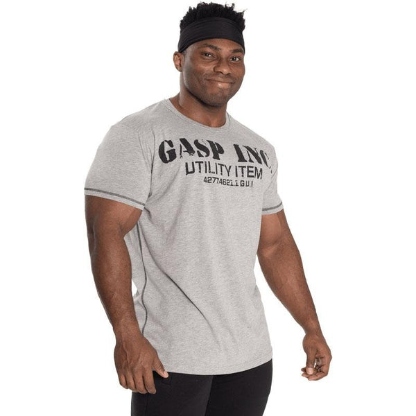 GASP Basic Utility Tee - Grey - Medium - T-Shirt at MySupplementShop by Gasp