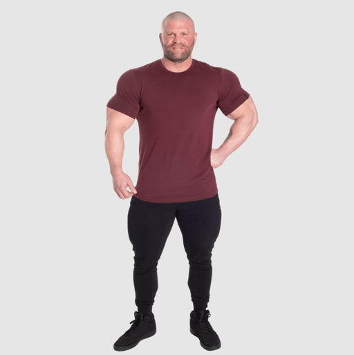 GASP Classic Tapered Tee - Maroon - XXL - T-Shirt at MySupplementShop by Gasp