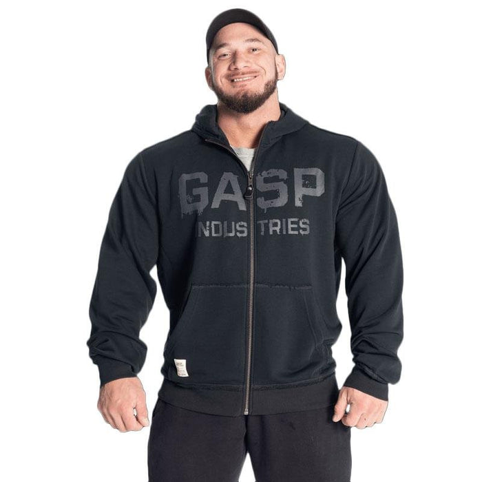 GASP Layered Hood Washed Black - XXL - Hoodie at MySupplementShop by Gasp