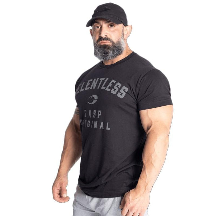 GASP Relentless Skull Tee Washed Black - Tee at MySupplementShop by Gasp