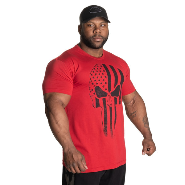 GASP Skull Standard Tee - Chilli Red - Medium - Standard Tee at MySupplementShop by Gasp