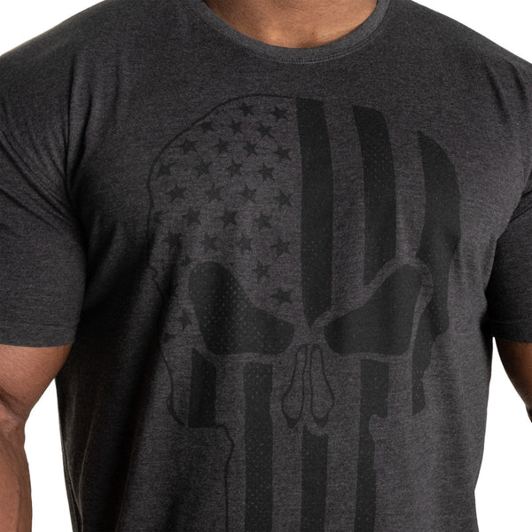 GASP Skull Standard Tee - Dark Grey Melange - Medium - Standard Tee at MySupplementShop by Gasp