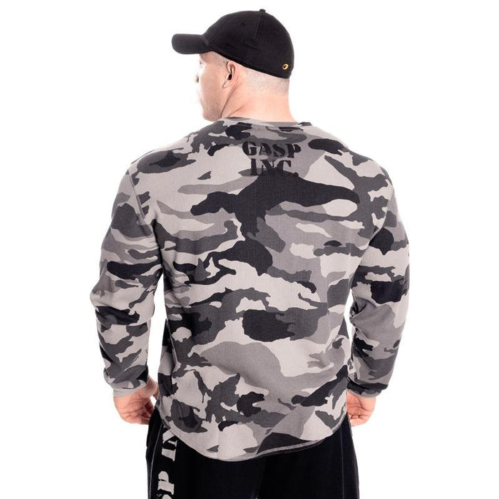 GASP Thermal Gym Sweater - Tactical Camo - Large - Thermal Gym Sweater at MySupplementShop by Gasp