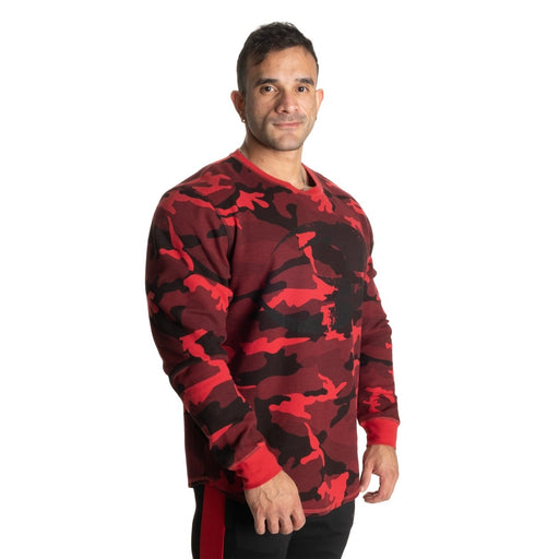 GASP Thermal Logo Sweater Red Camo - Thermal Logo Sweater at MySupplementShop by Gasp