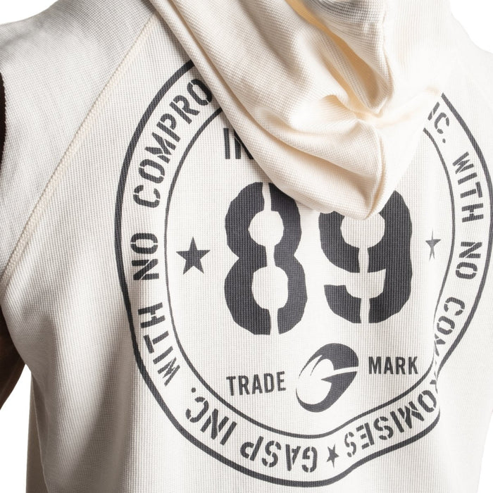 GASP Thermal SL Hoodie - Off White - Thermal SL Hoodie at MySupplementShop by Gasp