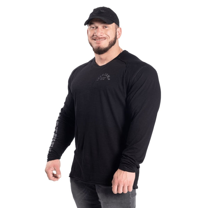 GASP Throwback LS Tee - Black - Large - Throwback LS Tee at MySupplementShop by Gasp