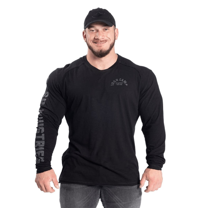 GASP Throwback LS Tee - Black - XXL - Throwback LS Tee at MySupplementShop by Gasp