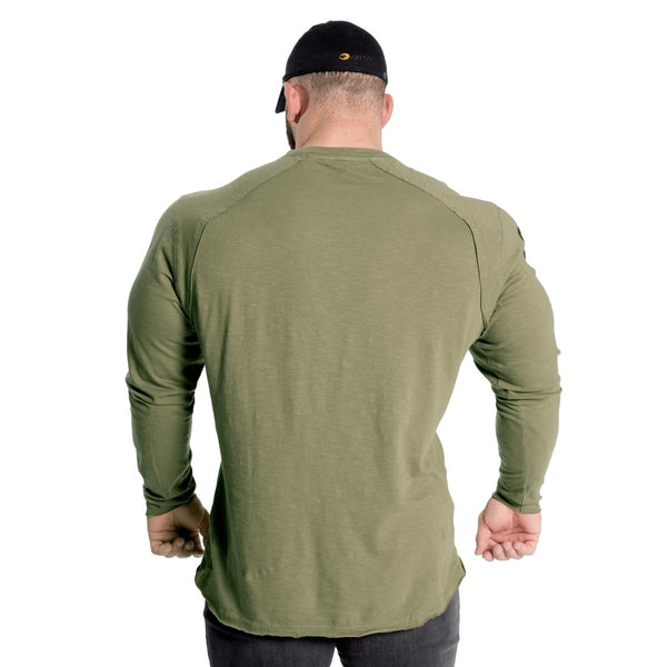 GASP Throwback LS Tee - Wash Green - Large - Throwback LS Tee at MySupplementShop by Gasp