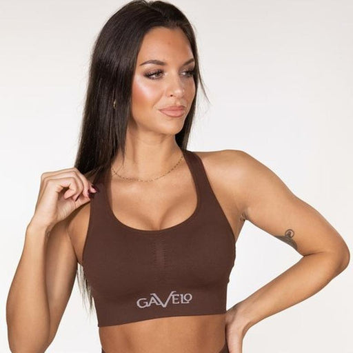 Gavelo Seamless Booster Sports Bra - Chicory Coffee - Small - Sports Bra at MySupplementShop by Gavelo