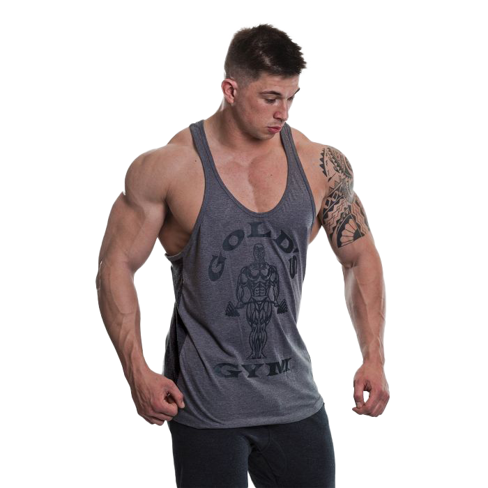 Golds Gym Muscle Joe Panel Stringer - Grey/Charcoal