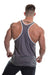 Golds Gym Muscle Joe Contrast Stringer - Grey/White - Stringer at MySupplementShop by Gold's Gym