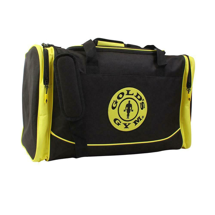 Gold's Gym Men's Holdall Bag Yellow Black/Gold - Sports Nutrition at MySupplementShop by Gold's Gym