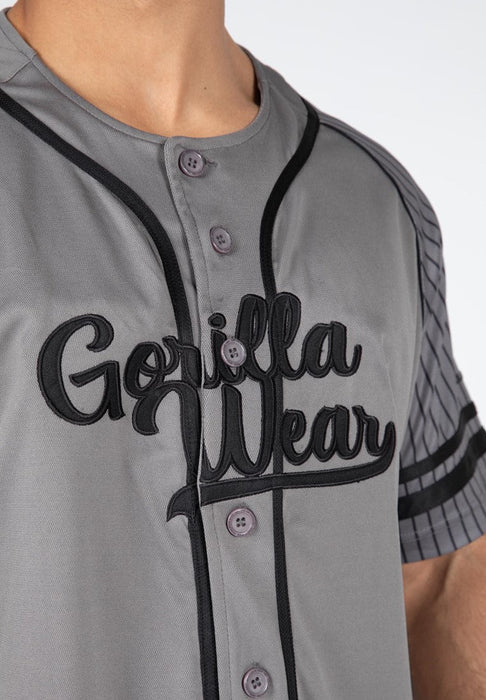 Gorilla Wear 82 Baseball Jersey Grey - XXL - Jersey at MySupplementShop by Gorilla Wear