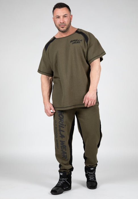 Gorilla Wear Augustine Old School Pants - Army Green - Pants at MySupplementShop by Gorilla Wear