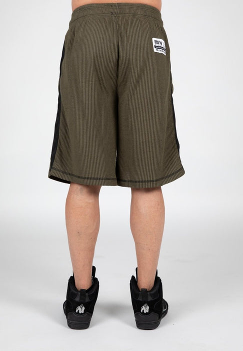 Gorilla Wear Augustine Old School Shorts - Army Green - Shorts at MySupplementShop by Gorilla Wear