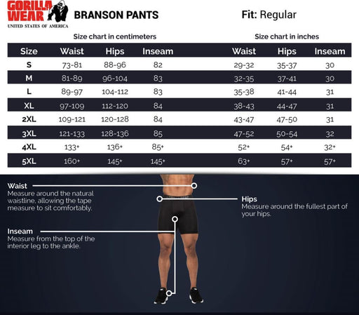 Gorilla Wear Branson Pants Army Green/Black - Small - Pants at MySupplementShop by Gorilla Wear