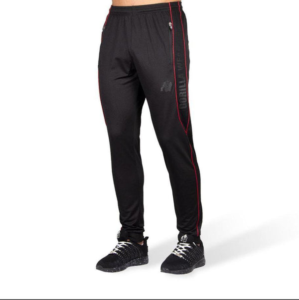 Gorilla Wear Branson Pants Black/Red - Large - Pants at MySupplementShop by Gorilla Wear