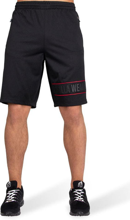 Gorilla Wear Branson Shorts Black/Red - XXXXL - Shorts at MySupplementShop by Gorilla Wear