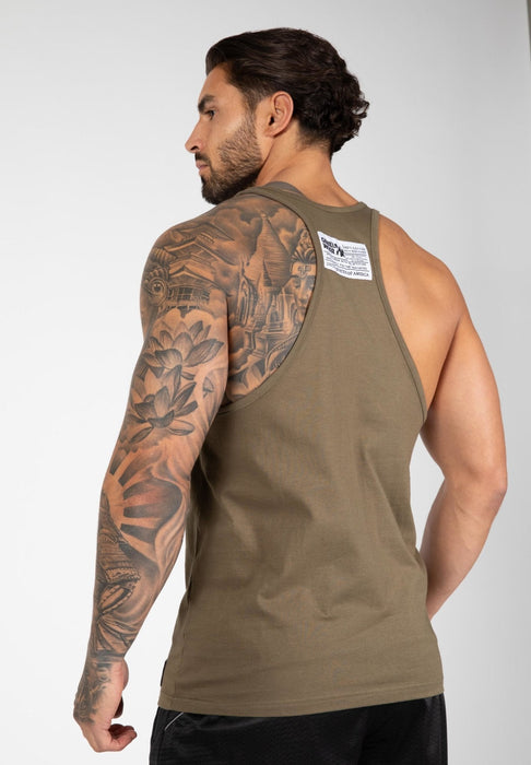 Gorilla Wear Classic Tank Top - Army Green - Tank Top at MySupplementShop by Gorilla Wear