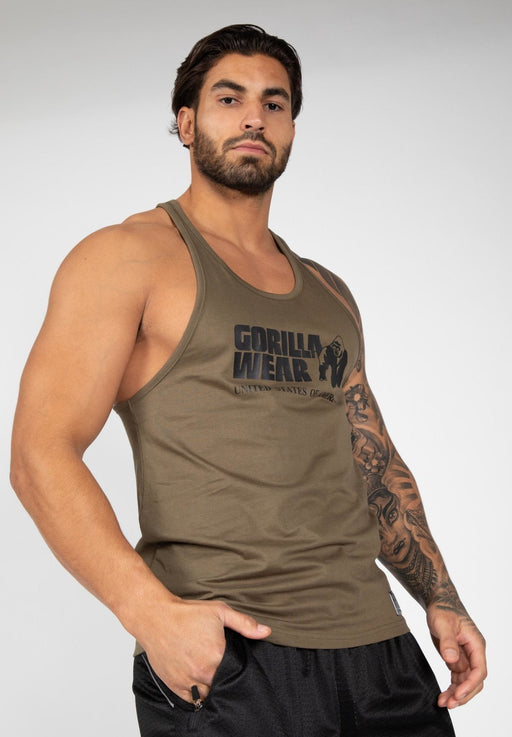 Gorilla Wear Classic Tank Top - Army Green - Large - Tank Top at MySupplementShop by Gorilla Wear