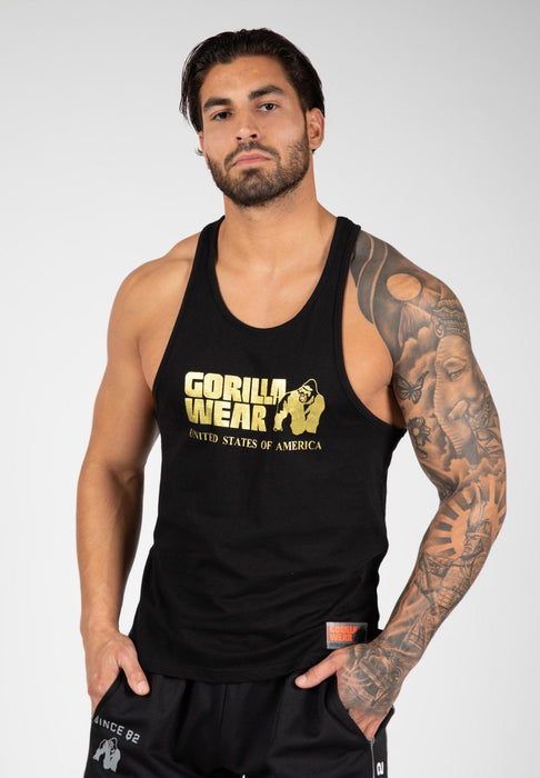 Gorilla Wear Classic Tank Top - Gold - Small - Tank Top at MySupplementShop by Gorilla Wear