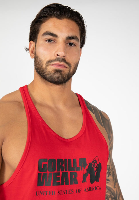 Gorilla Wear Classic Tank Top - Tango Red - Tank Top at MySupplementShop by Gorilla Wear