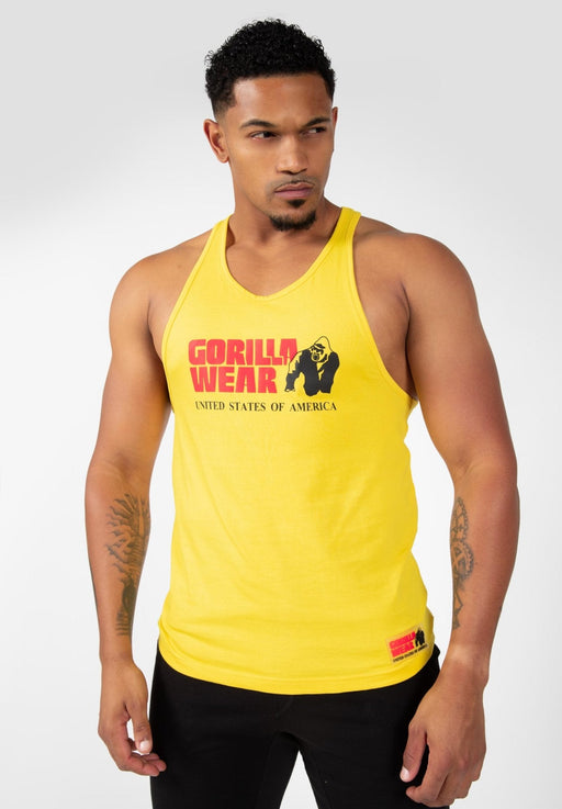 Gorilla Wear Classic Tank Top - Yellow - Large - Tank Top at MySupplementShop by Gorilla Wear