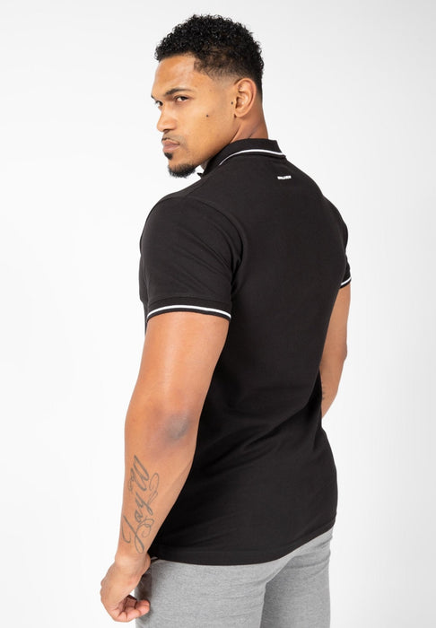 Gorilla Wear Delano Polo Black/White - Polo at MySupplementShop by Gorilla Wear