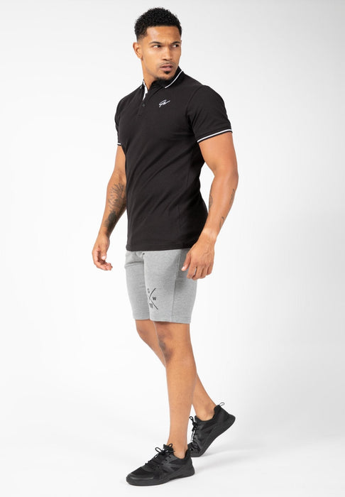 Gorilla Wear Delano Polo Black/White - Polo at MySupplementShop by Gorilla Wear