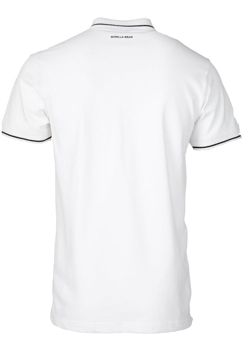 Gorilla Wear Delano Polo White/Black - Polo at MySupplementShop by Gorilla Wear