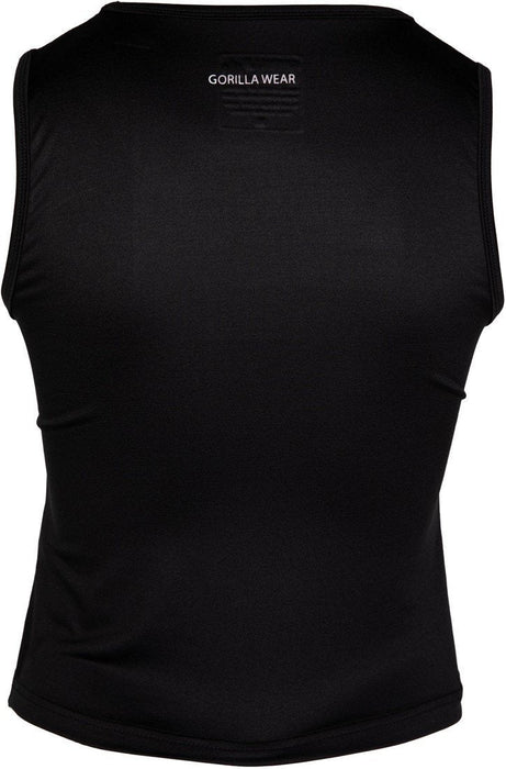 Gorilla Wear Estelle Twisted Crop Top - Black - Crop Top at MySupplementShop by Gorilla Wear