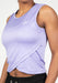 Gorilla Wear Estelle Twisted Crop Top - Lilac - Crop Top at MySupplementShop by Gorilla Wear