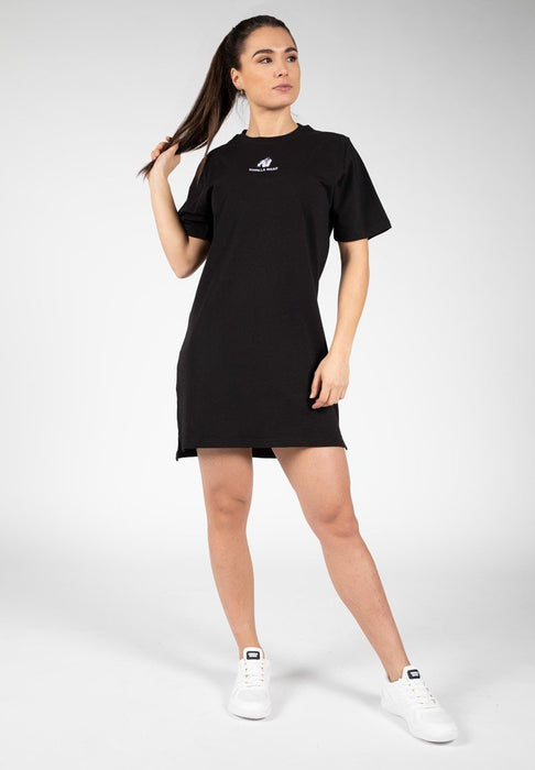 Gorilla Wear Neenah T-Shirt Dress - Black - T-Shirt Dress at MySupplementShop by Gorilla Wear