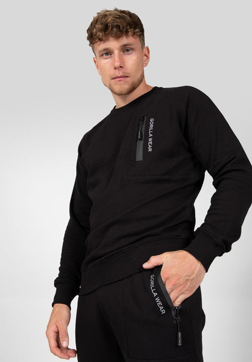 Gorilla Wear Newark Sweater - Black - Medium - Sweater at MySupplementShop by Gorilla Wear