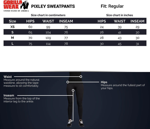 Gorilla Wear Pixley Sweatpants - Black - XS - Sweatpants at MySupplementShop by Gorilla Wear