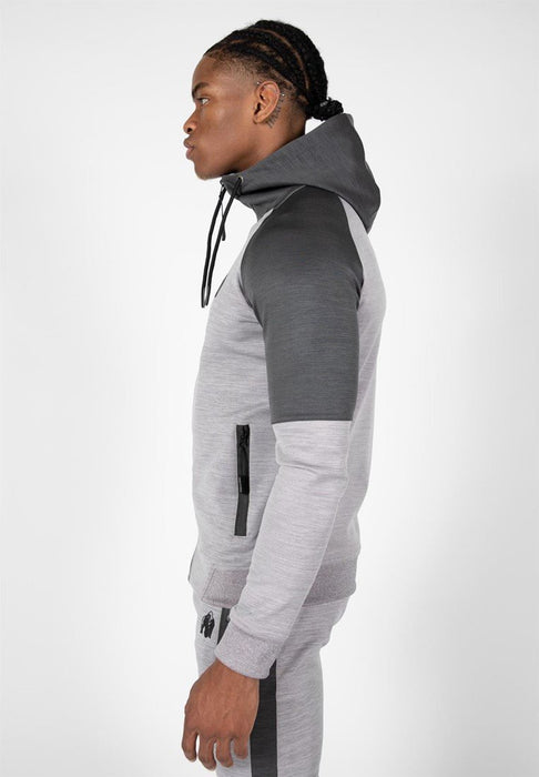 Gorilla Wear Sullivan Track Jacket Grey - Jacket at MySupplementShop by Gorilla Wear