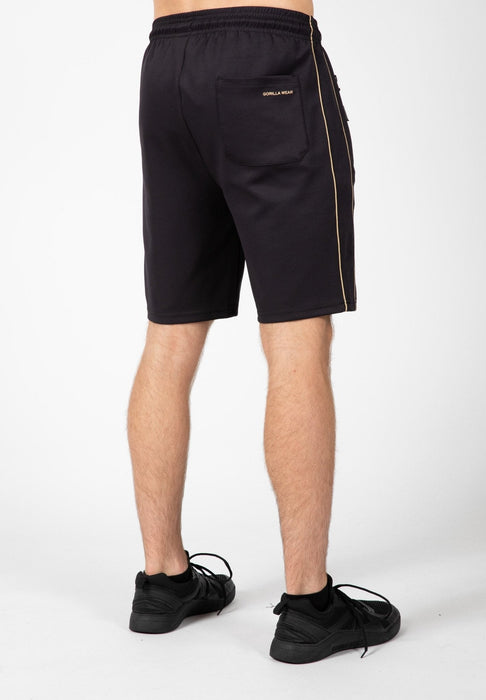 Gorilla Wear Wenden Track Shorts Black/Gold - XL - Track Shorts at MySupplementShop by Gorilla Wear