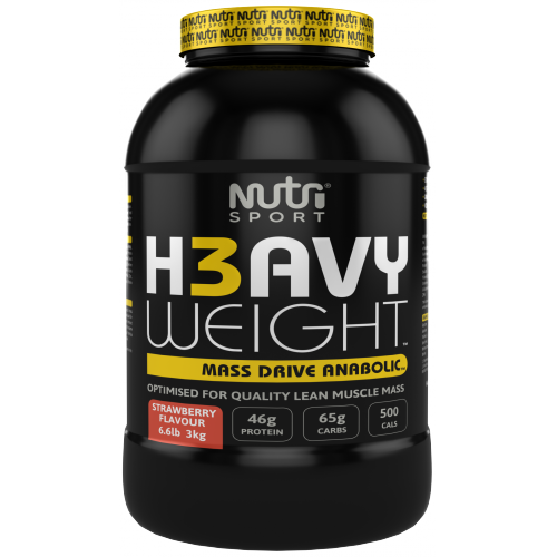 NutriSport H3avyweight Whey Protein Complex 3kg - Strawberry - Sports Supplements at MySupplementShop by NutriSport