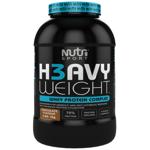 NutriSport H3avyweight Whey Protein Complex 3kg - Chocolate - Sports Supplements at MySupplementShop by NutriSport