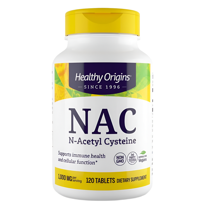 Healthy Origins N-Acetyl-L-Cysteine (NAC) 1000 mg, 120 Tablets