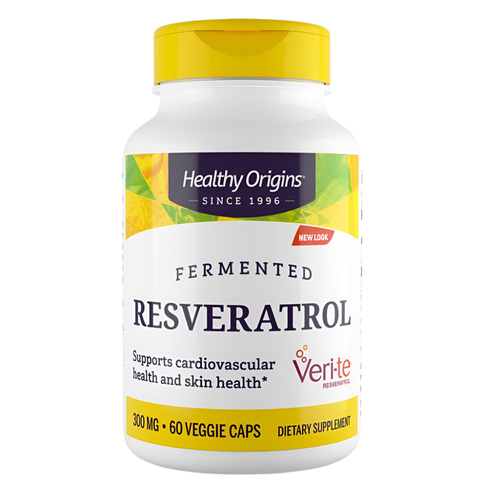 Healthy Origins Resveratrol 300mg 60 Veggie Capsules