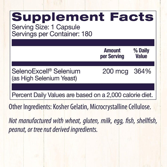 Healthy Origins Selenium 200mcg 180 Capsules - Brain & Memory at MySupplementShop by Healthy Origins