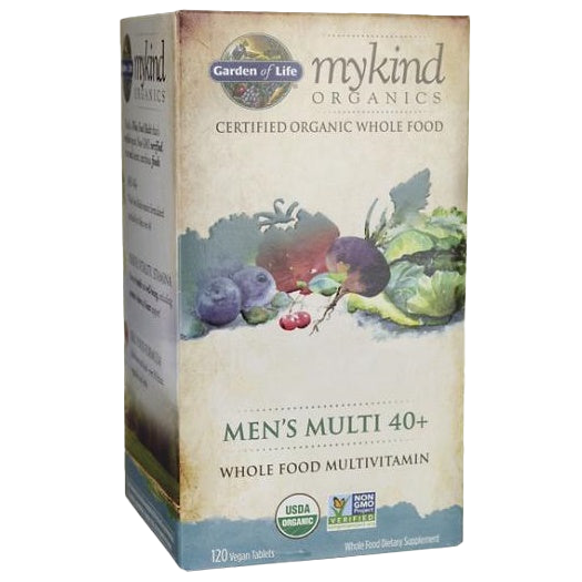 Garden of Life Mykind Organics Men's Multi 40+ - 120 vegan tabs