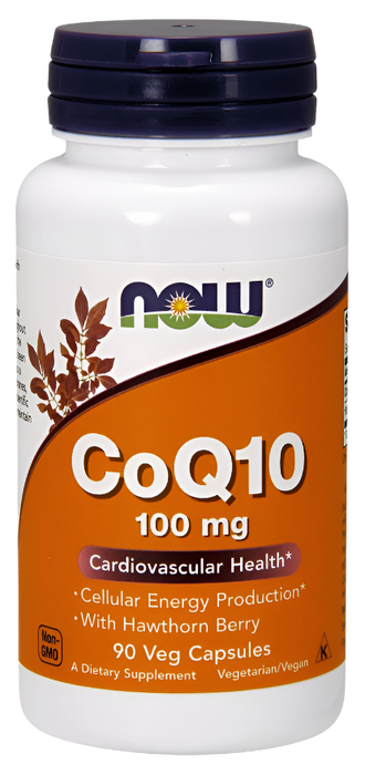 NOW Foods CoQ10 with Hawthorn Berry, 100mg - 90 vcaps