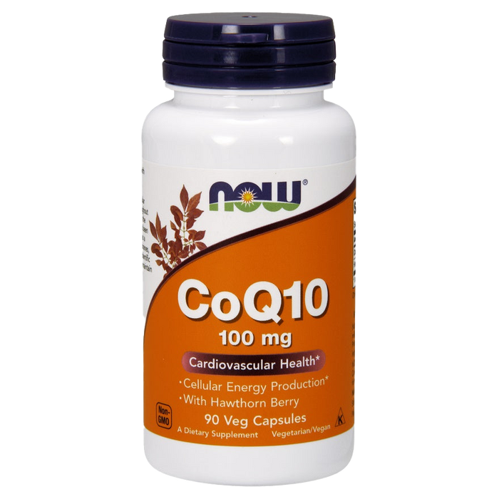 NOW Foods CoQ10 with Hawthorn Berry, 100mg - 90 vcaps