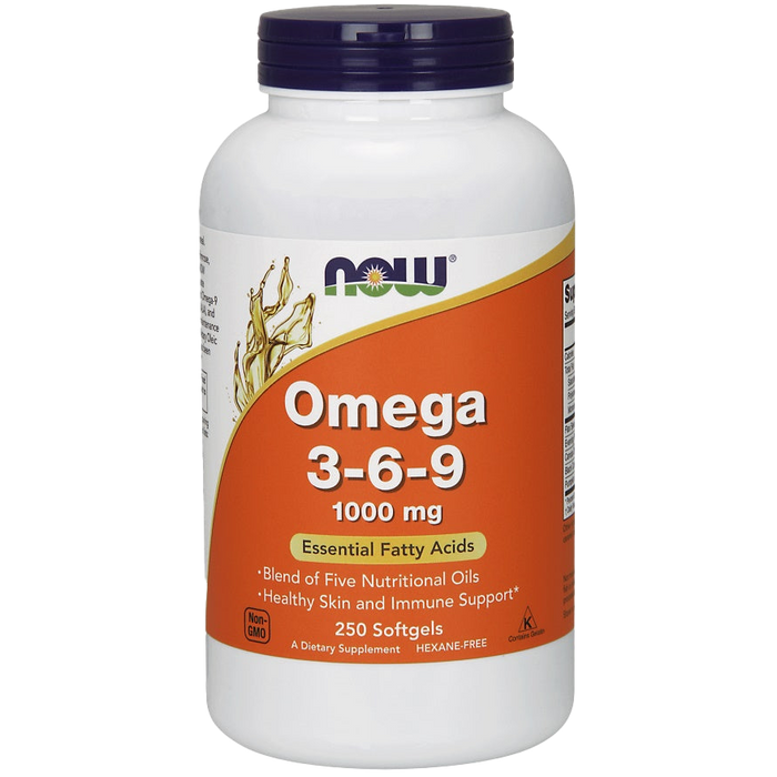 NOW Foods Omega 3-6-9, 1000 mg – 250 Kapseln